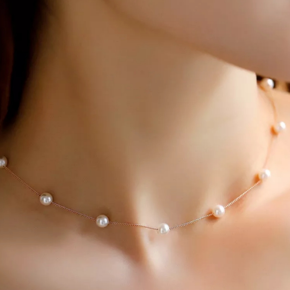 Elegant Pearl Single Strand Necklace